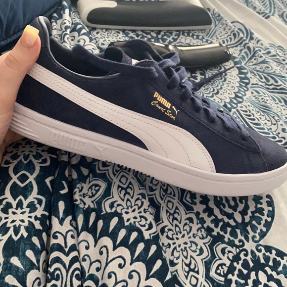 Puma | Shoes | Navy Suede Puma Court 